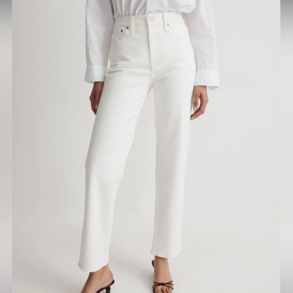 Madewell white jeans